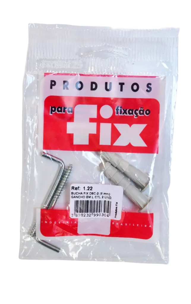 Bucha com Gancho L pacote - Fix All