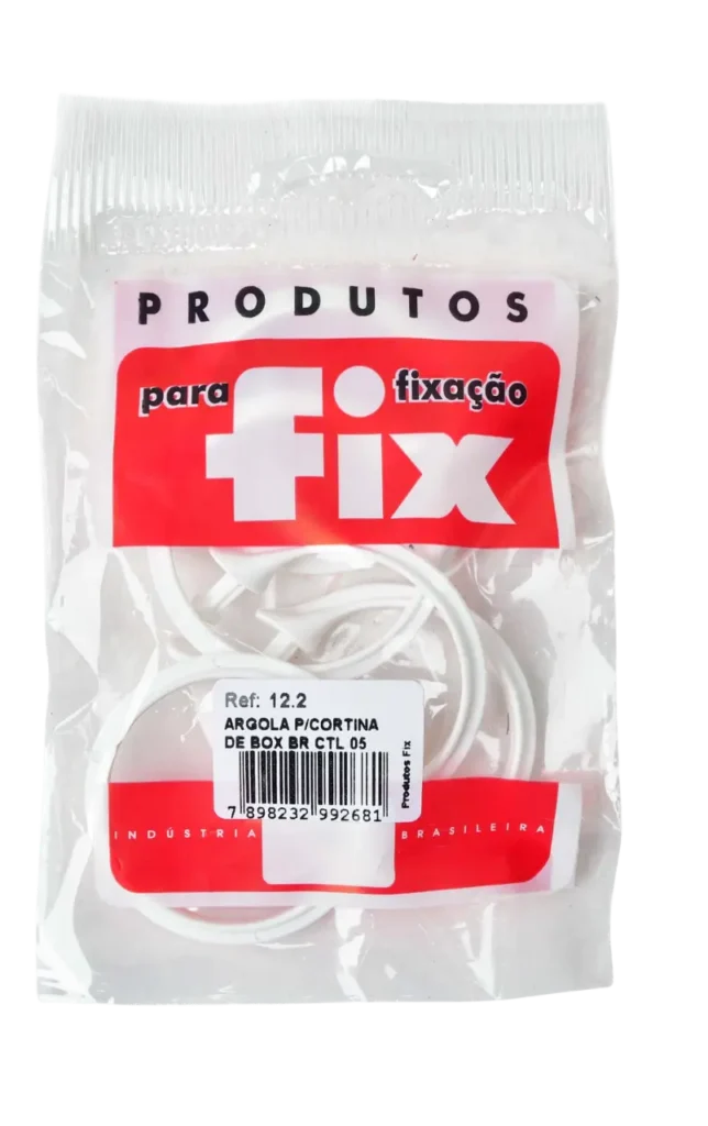 Imagem Pacote Argola para Cortina de Box - Fix All