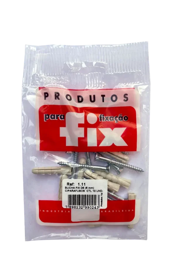 Imagem pacote - Bucha Fix com Parafusos - Fix All